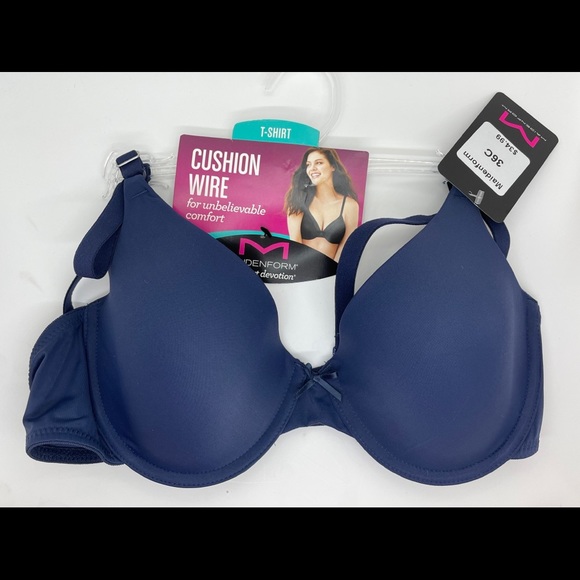 Maidenform t-short bra navy blue, size 36 C, new - Picture 5 of 7